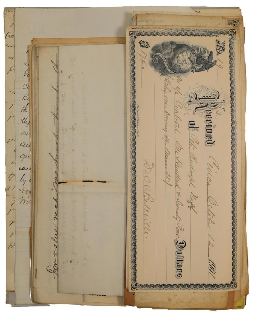 Documents and Receipts Pertaining to Peter Neff, Cincinnati, OH (1 of 9)