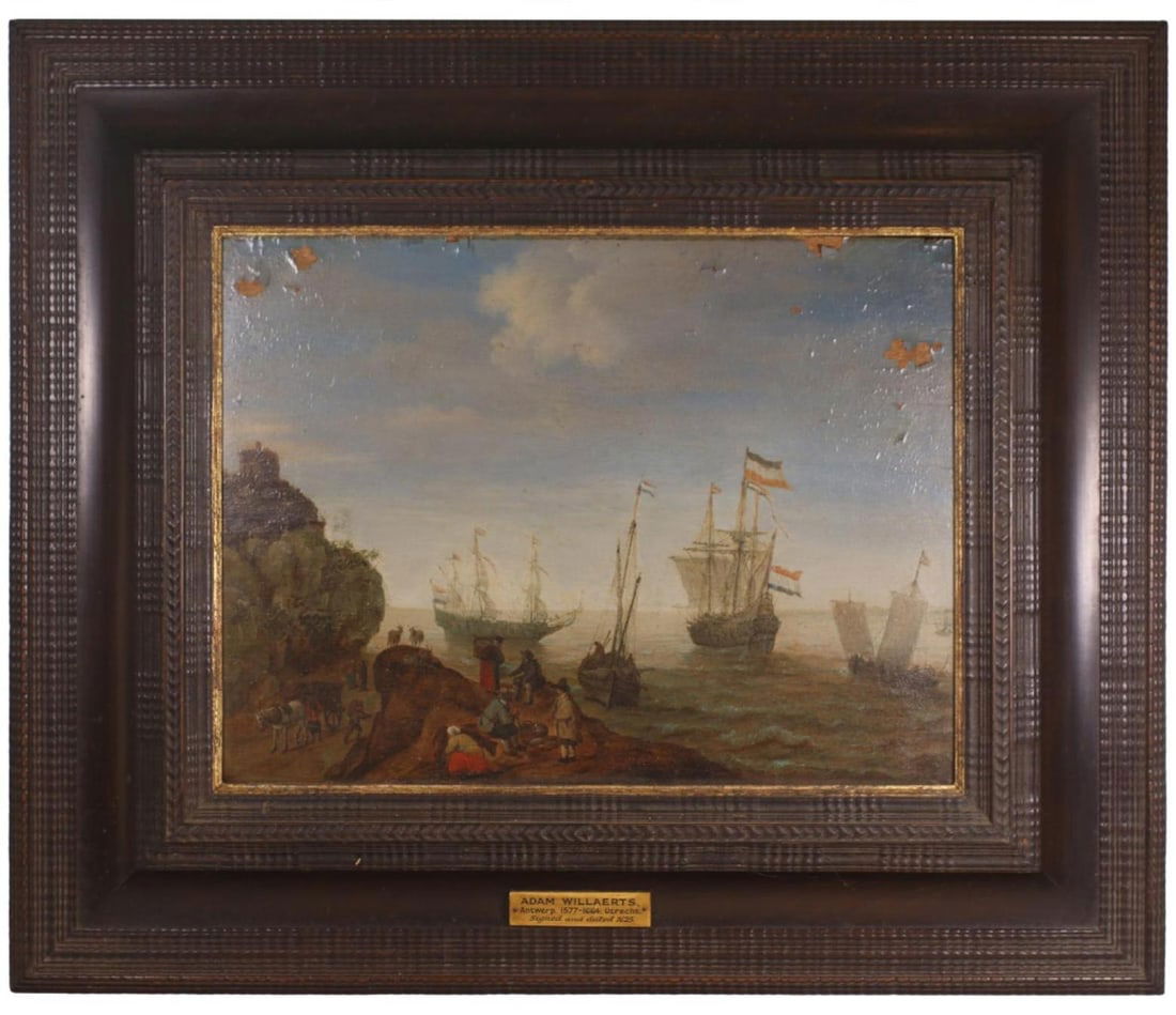 Adam Willaerts (Netherlands, 1577-1664) Oil on Canvas (1 of 16)