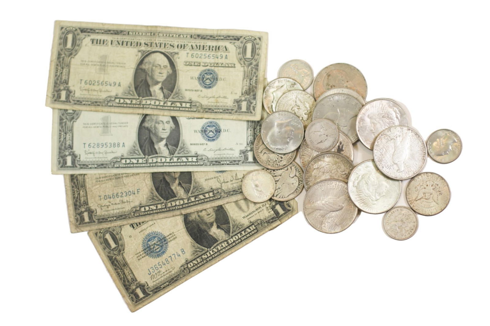 A Collection of American Coins and Silver Certificates (1 of 7)
