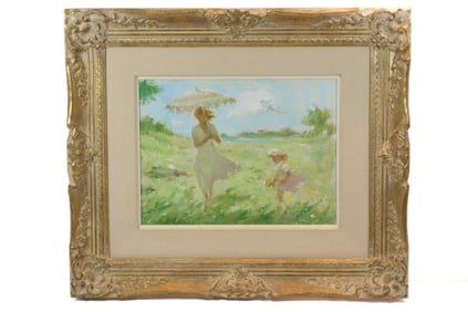 Samuel Edmond Oppenheim (Mother and Child with Parasol c.1989)