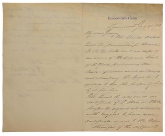 A Letter from Judge Worthinton, Queen City Club