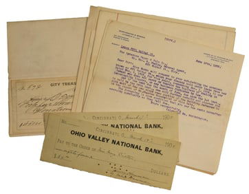 Receipts and Letters pertaining to Henry Hanna, 19th century