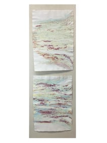 Michael Dorsa (20th Century) Contemporary Hand-made Paper on Linen
