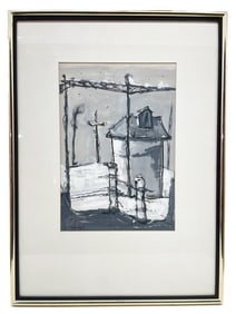 Pedro Giacaglia (1922-1997) Mixed Media Landscape