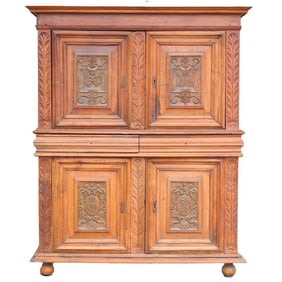 A 16th Century French Henry II Walnut Cabinet Chateau de Neuvic