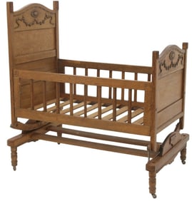 A Victorian Eastlake Style Crib