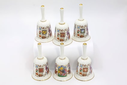 A Set od Camelot Bells by the Franklin Mint