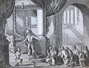A Late 17th c. Etching From a French Bible