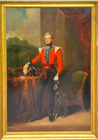 William Brocas (c. 1794 –1868) Military Oil Portrait
