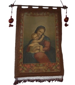 An Antique Religious Tapestry, 19th Century