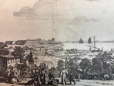 'View of the mouth of the Paraiba River" by Arnoldus Montanus