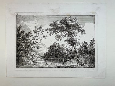 A Small Dutch Landscape Etching