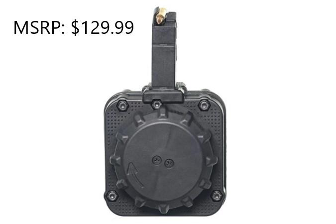 Promag AR-15 65 Round Black Poly Drum 223 Rem: Promag AR-15 65 Round Black Poly Drum 223 Rem