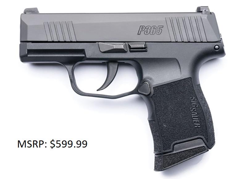 Sig Sauer P365 Nitron 9MM Handgun: Sig Sauer P365 Nitron 9MM Handgun
