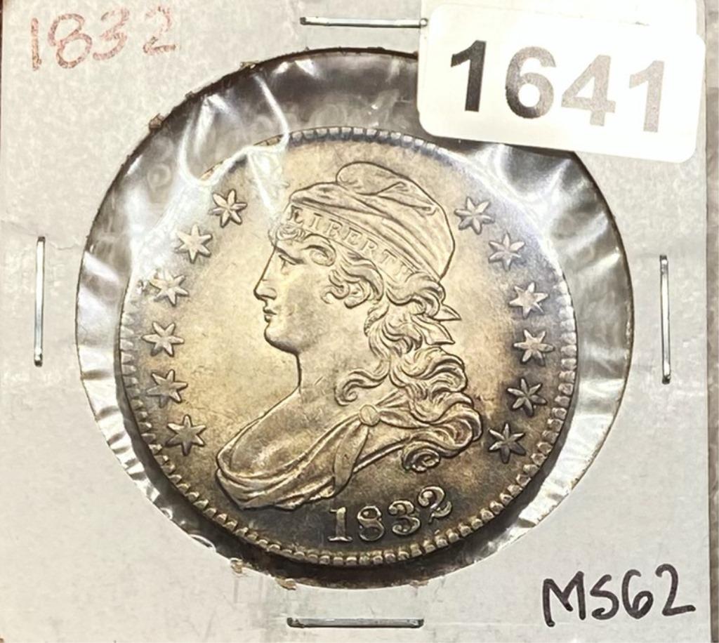 1832 Capped Bust Half Dollar BU: 1832 Capped Bust Half Dollar BU