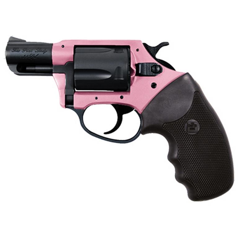 CHARTER ARMS PINK LADY 38 SPL: 2" Matte Black/Anodized Pink Finish, Black Rubber Grip