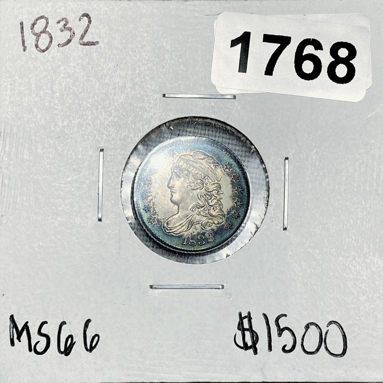 1832 Capped Bust Half Dime -MS66: 1832 Capped Bust Half Dime -MS66