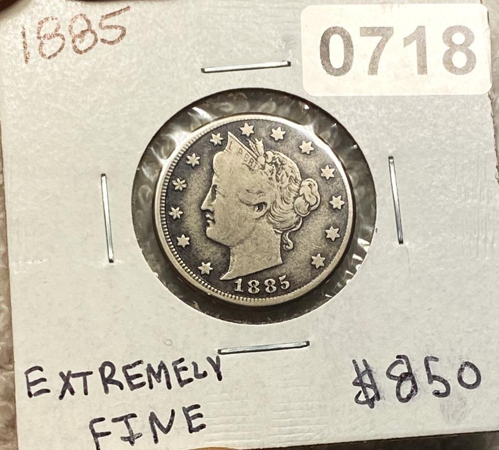 1885 Liberty Victory Nickel NEARLY BU: 1885 Liberty Victory Nickel NEARLY BU