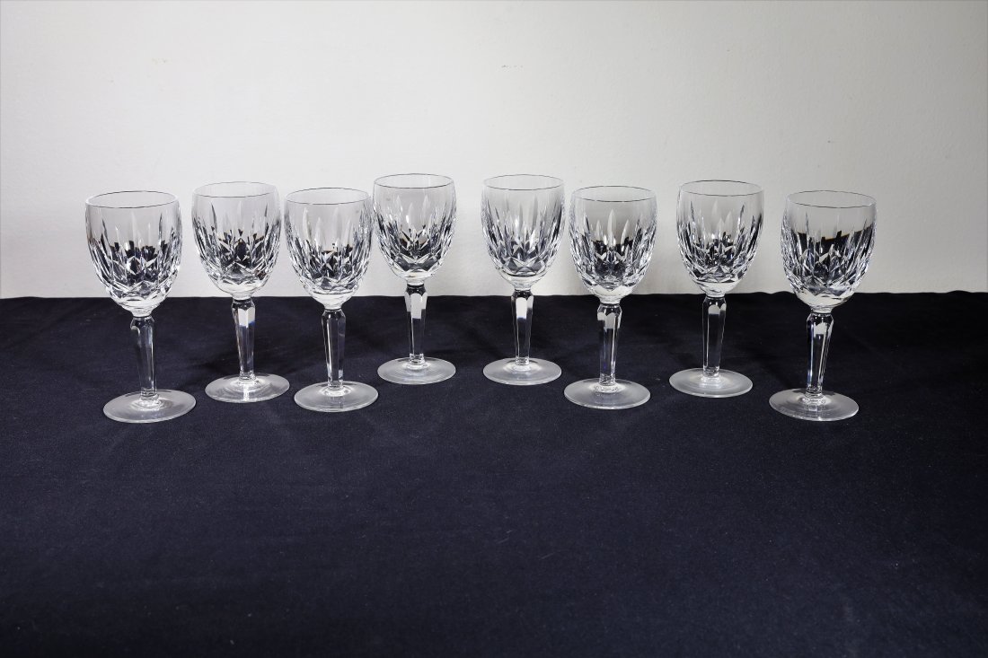 Vintage Waterford: 8 Vintage Waterford Wine Glasses Pattern: Kildare - 6.50"H