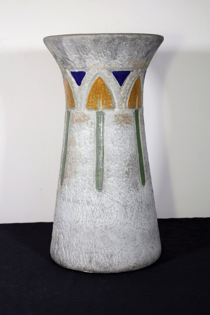15"H Roseville Mostique Vase c1915 (1 of 4)