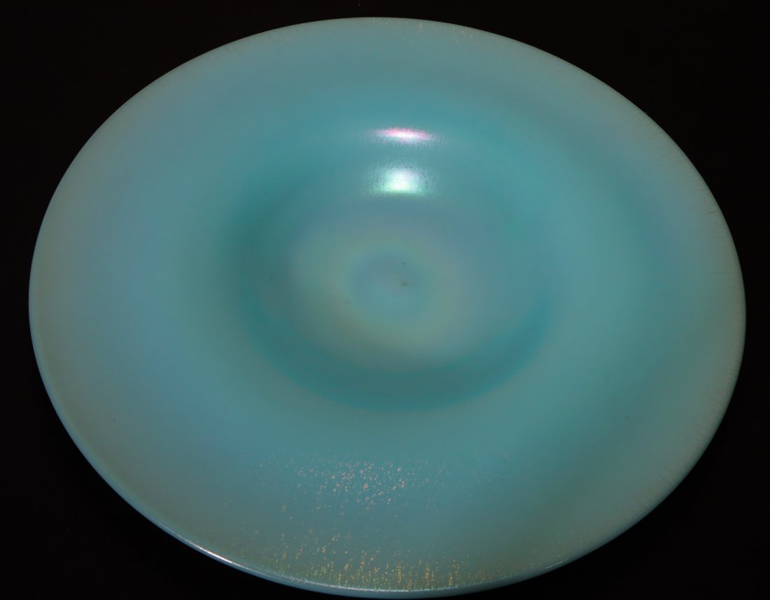 Stunning Iridescent Sky Blue Bowl (1 of 5)