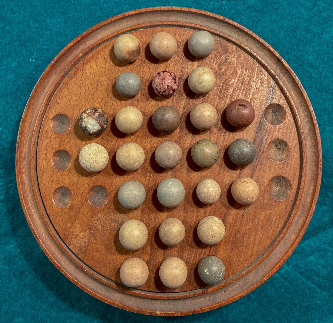 Collection of Marbles - 26 Clay Earth tones: Appear to be clayBoard not included