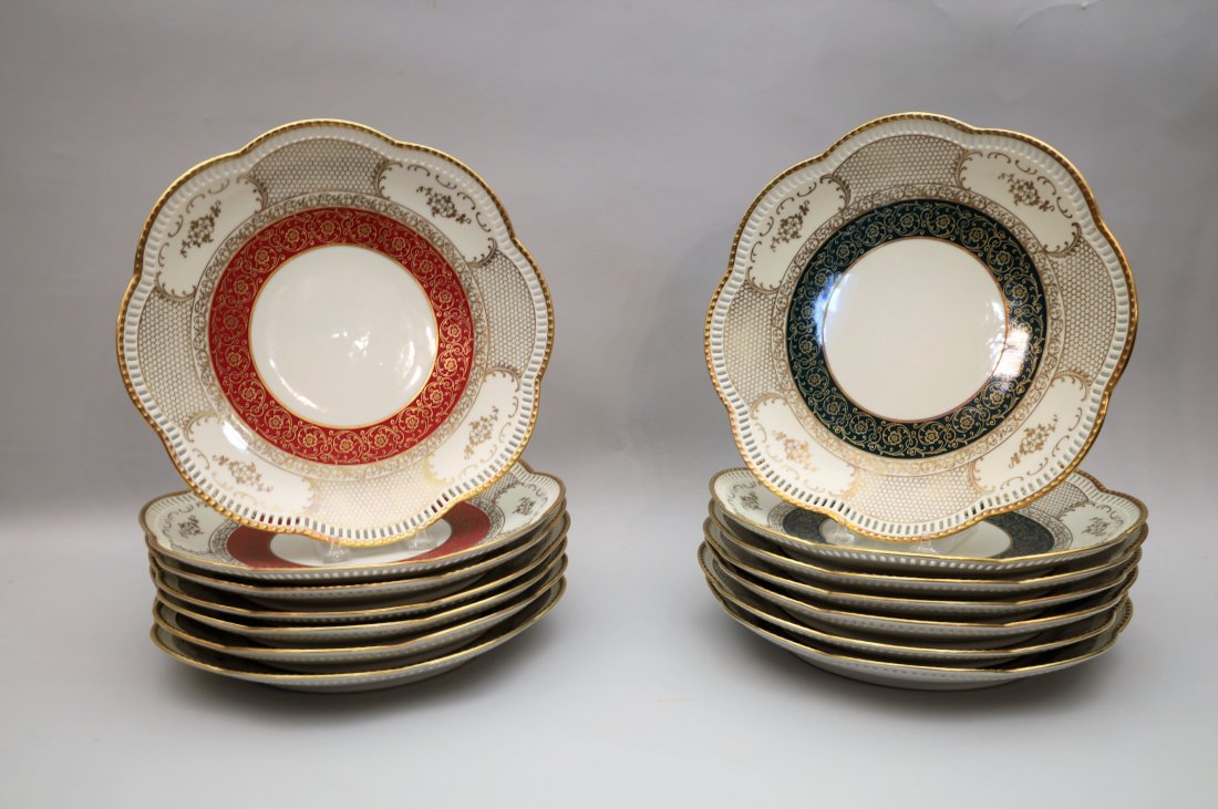 Vintage Schumann Arzberg  Reticulated Chargers (1 of 4)