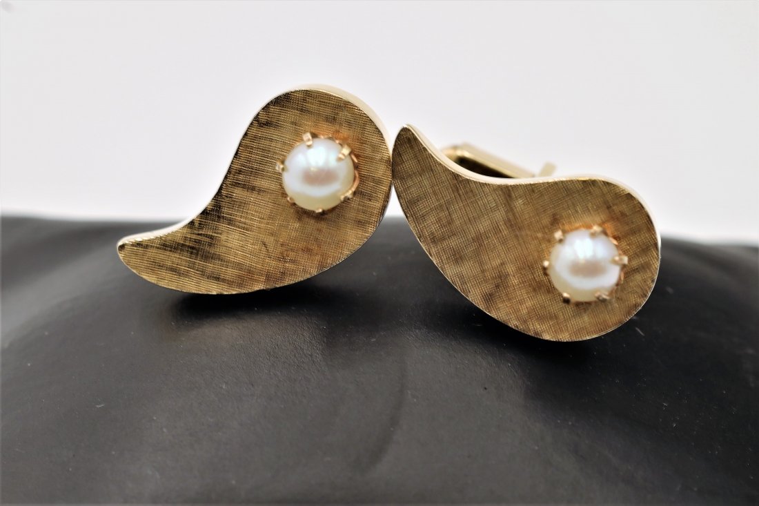 Vintage 14K/pearl Cufflinks (1 of 2)