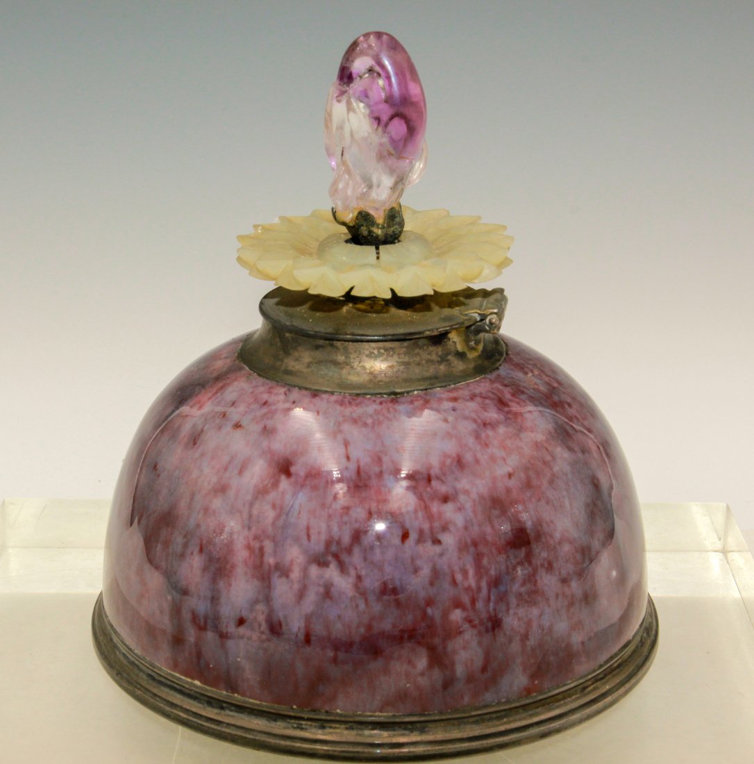 Fabulous Edward Farmer  Inkwell Sterling & Amethyst (1 of 5)