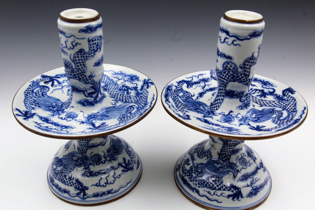 Pair of 19th Century Candlesticks (1 of 4)