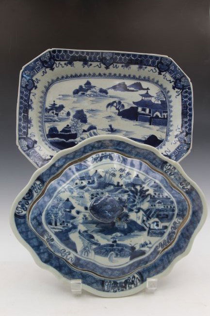 19th C Chinese Large Platter & Vegetable Server (1 of 7)