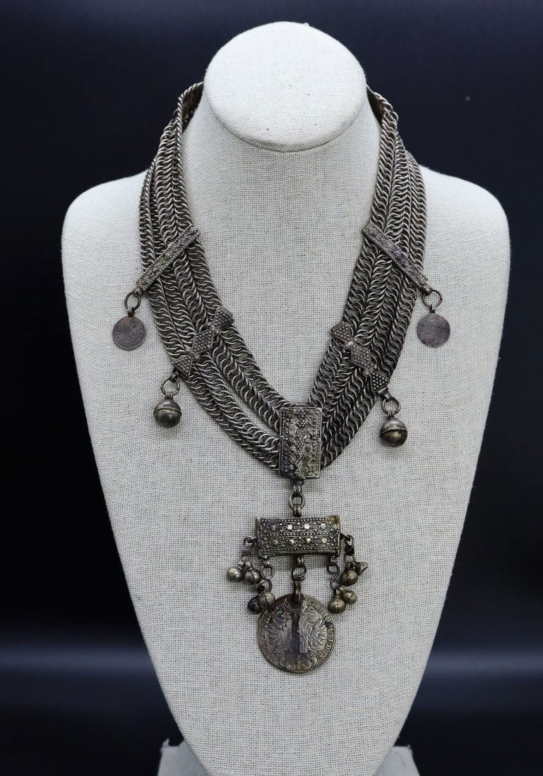 Vintage Currency Necklace with Antique Coins (1 of 8)