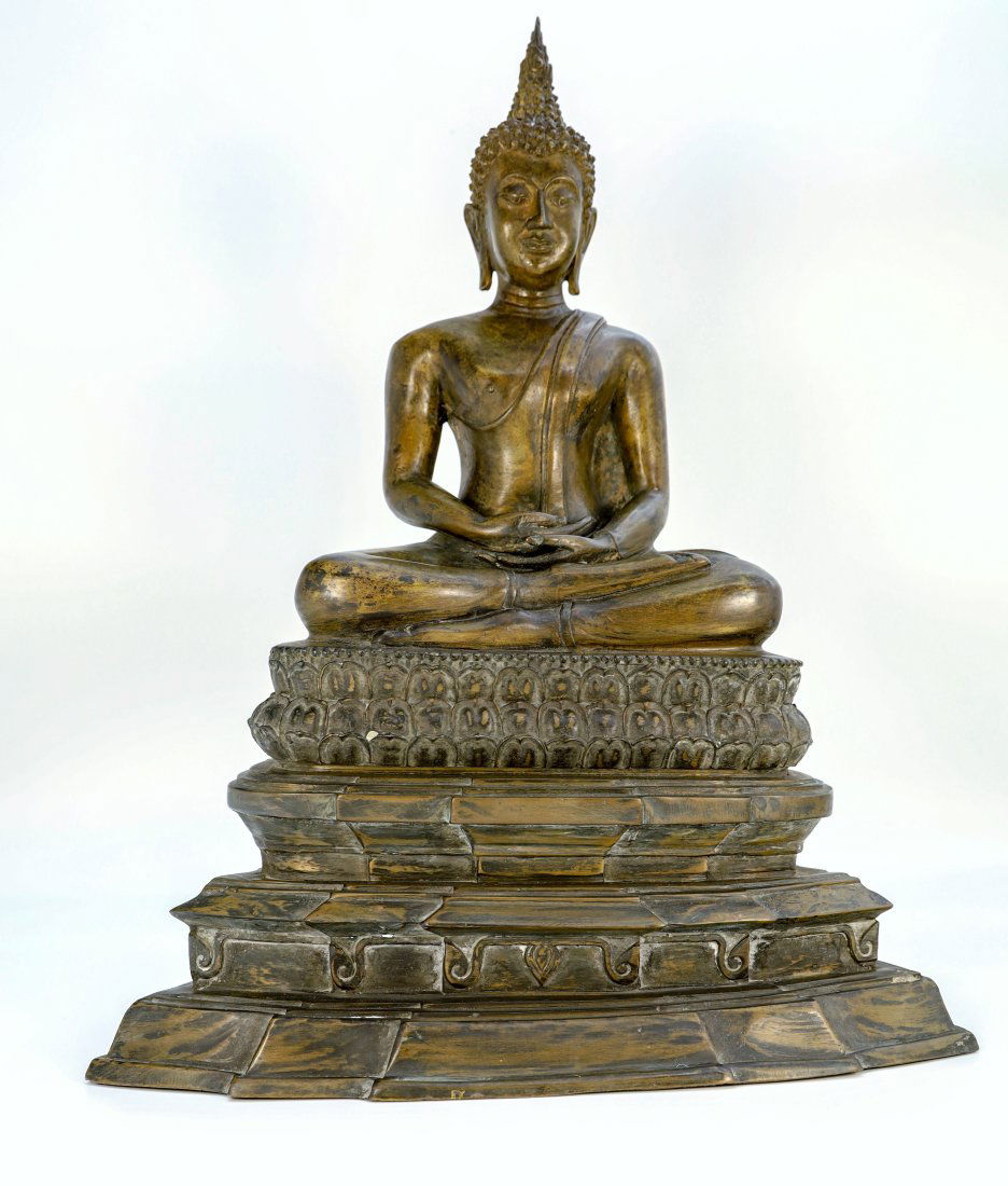 Large Tibetan Bronze Buddha Statue / Sculpture (1 of 8)