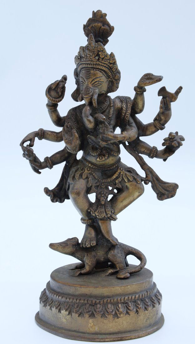 Antique Bronze Ganesh Statue (1 of 5)