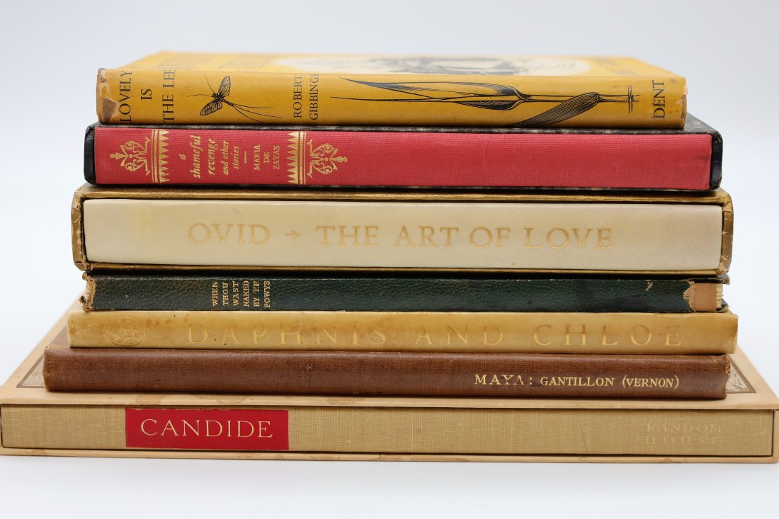 Stories of Love & More: Titles Include: Candide Maya: Gantillon Daphnis And Chole When Thou wast Naked Ovid - The Art Of Love A Shameful Revenge and other stories - Maria De Zayas Lovely is the Lee - Robert Gibbings. Local S
