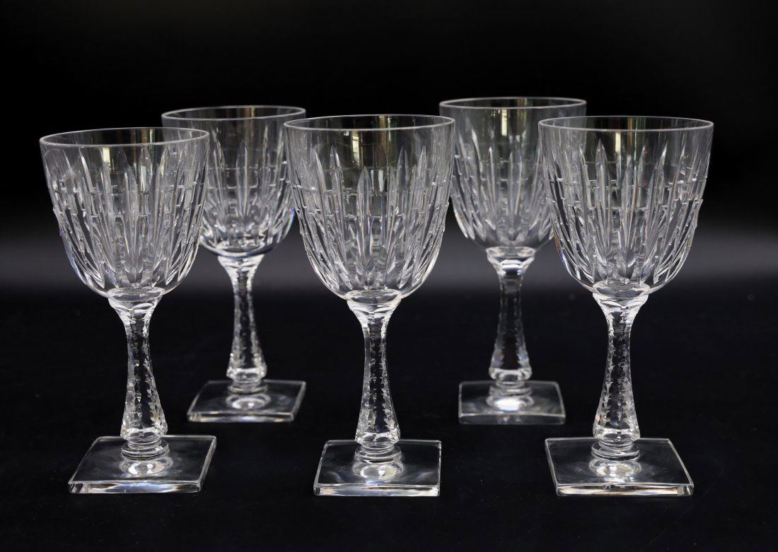5 Hawkes "Triumph" cut crystal water Goblet (1 of 7)