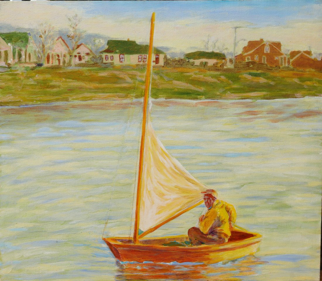 Original 1983 Oil on Canvas By Greg Drasler B.1952 American artist. (1 of 4)