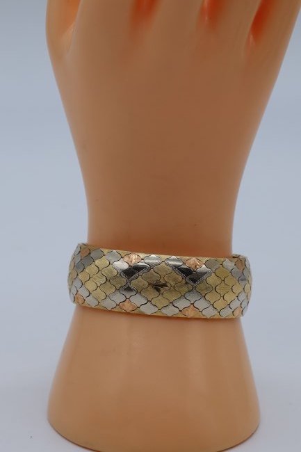 Vintage Tri color 14K Gold (54.1Grams) Bracelet (1 of 6)