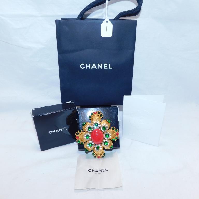 CHANEL RARE MID CENTURY GRIPOIX BROOCH AUTHENTIC LARGE (1 of 17)