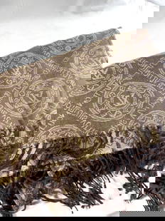 LOUIS VUITTON NEW LADIES SCARF: Measures 30" X 26" also has the Louis Vuitton label made in Italy, never worn
