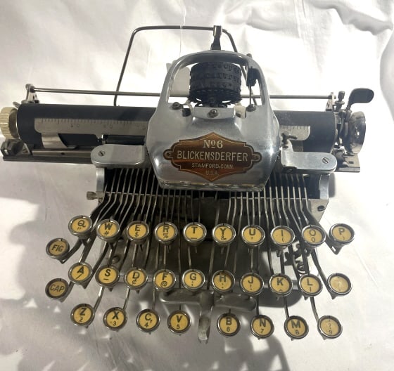 RARE BLICKENSDERFER #6 19TH C TYPEWRITTER (1 of 2)