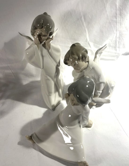 3 SIGNED LLADRO ANGELS (1 of 2)
