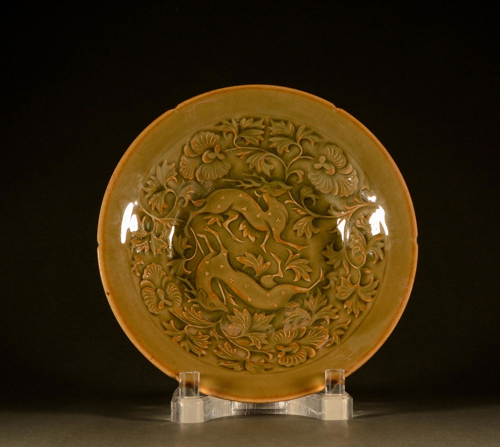 Song Dynasty - Longquan Double deer flower bowl (1 of 5)