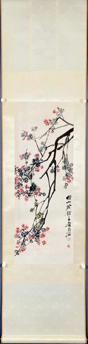 QI BAISHI - FLOWER PICTURE: H:96cm,W:35cm