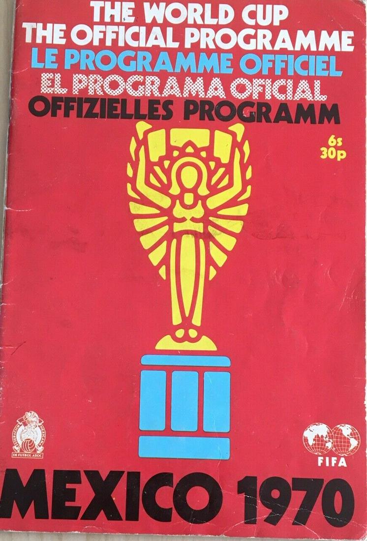ORIGINAL RARE world cup 1970 mexico programme (1 of 1)