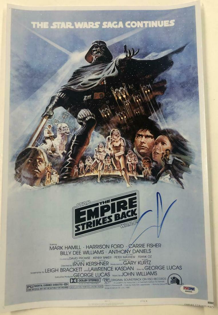 GEORGE LUCAS SIGNED STAR WARS THE EMPIRE STRIKES BACK (1 of 1)