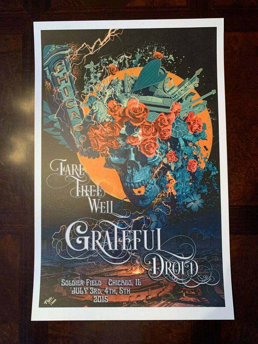 GRATEFUL DEAD â€œFARE THEE WELL 2015â€ LE SIGNED (1 of 1)