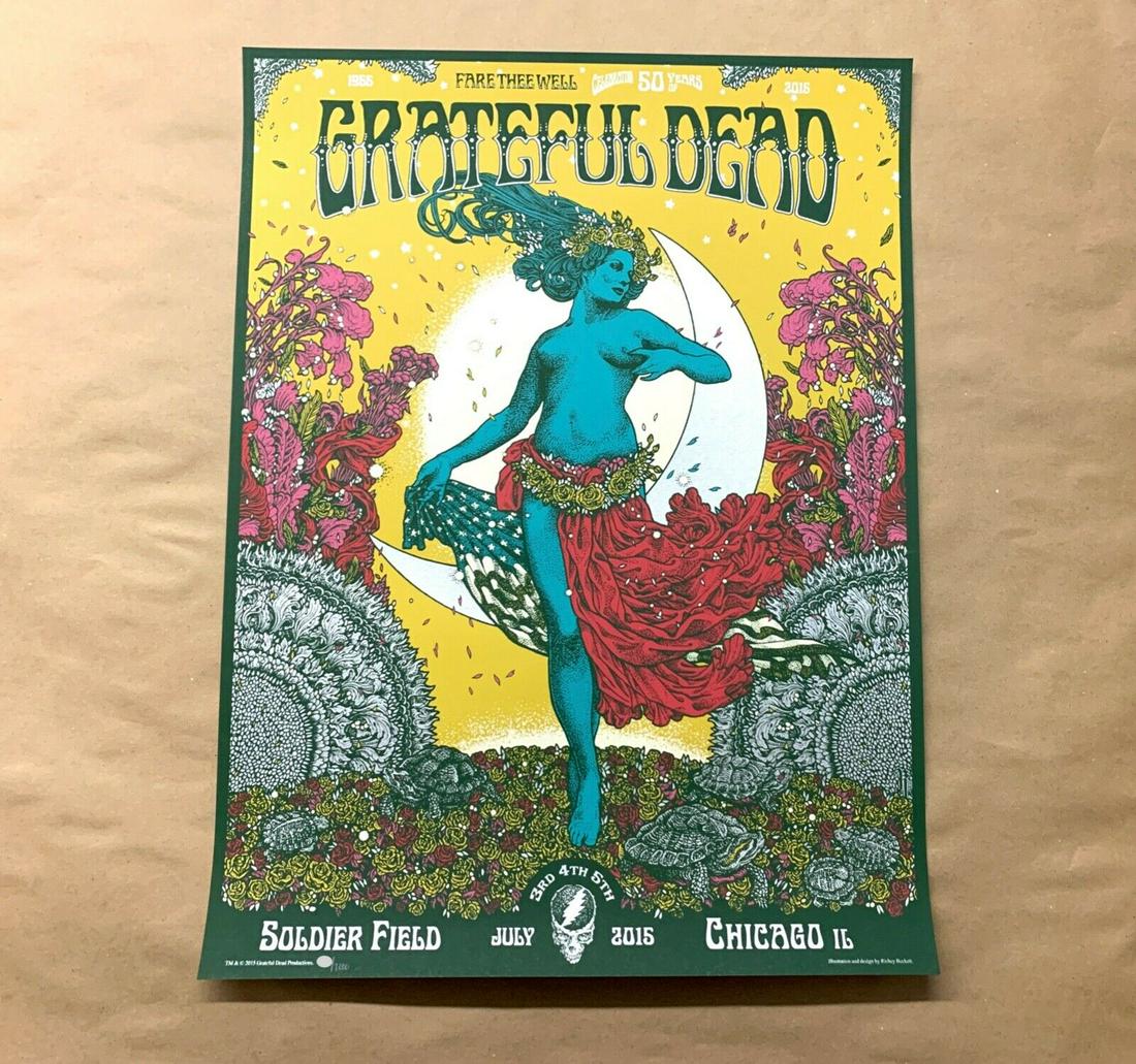 Grateful Dead Fare Thee Well Poster Chicago Richey (1 of 1)