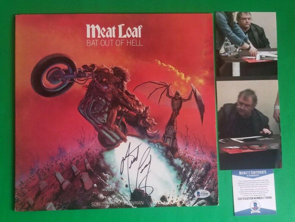 MEAT LOAF SIGNED "BAT OUT OF HELL" LP ALBUM WITH PHOTOS (1 of 1)