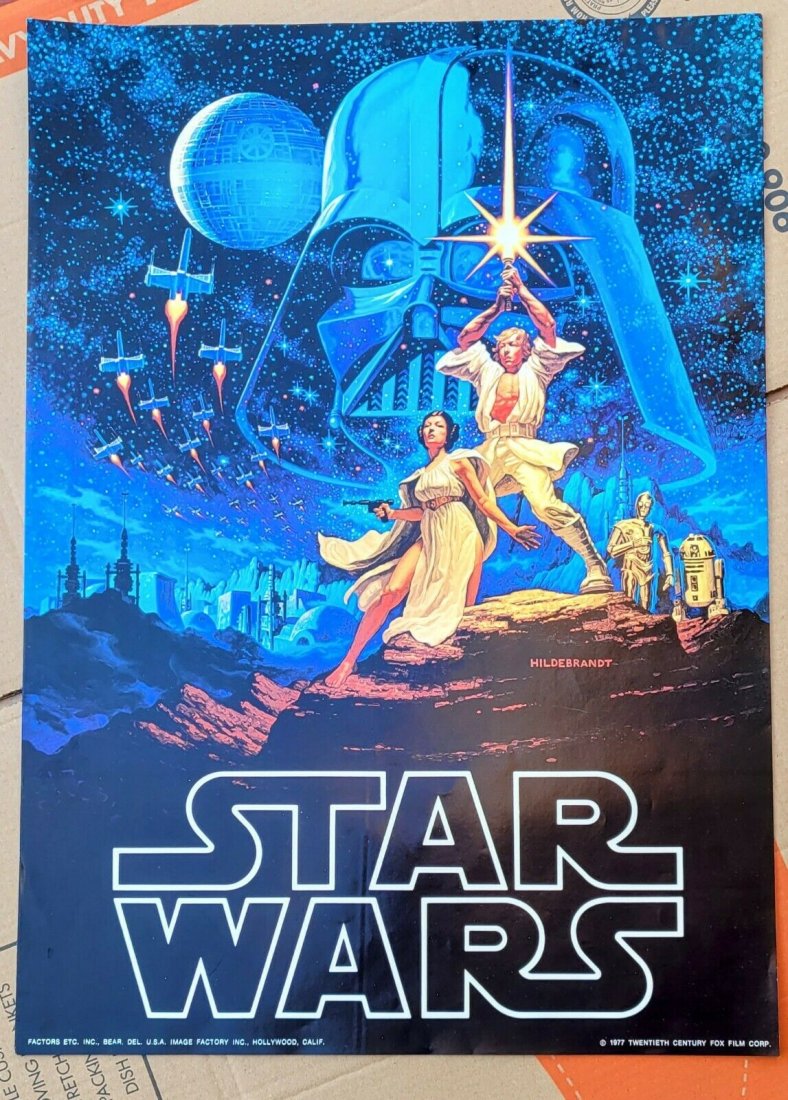Star Wars Original 1977 Hildebrandt Movie Poster Vintag (1 of 1)